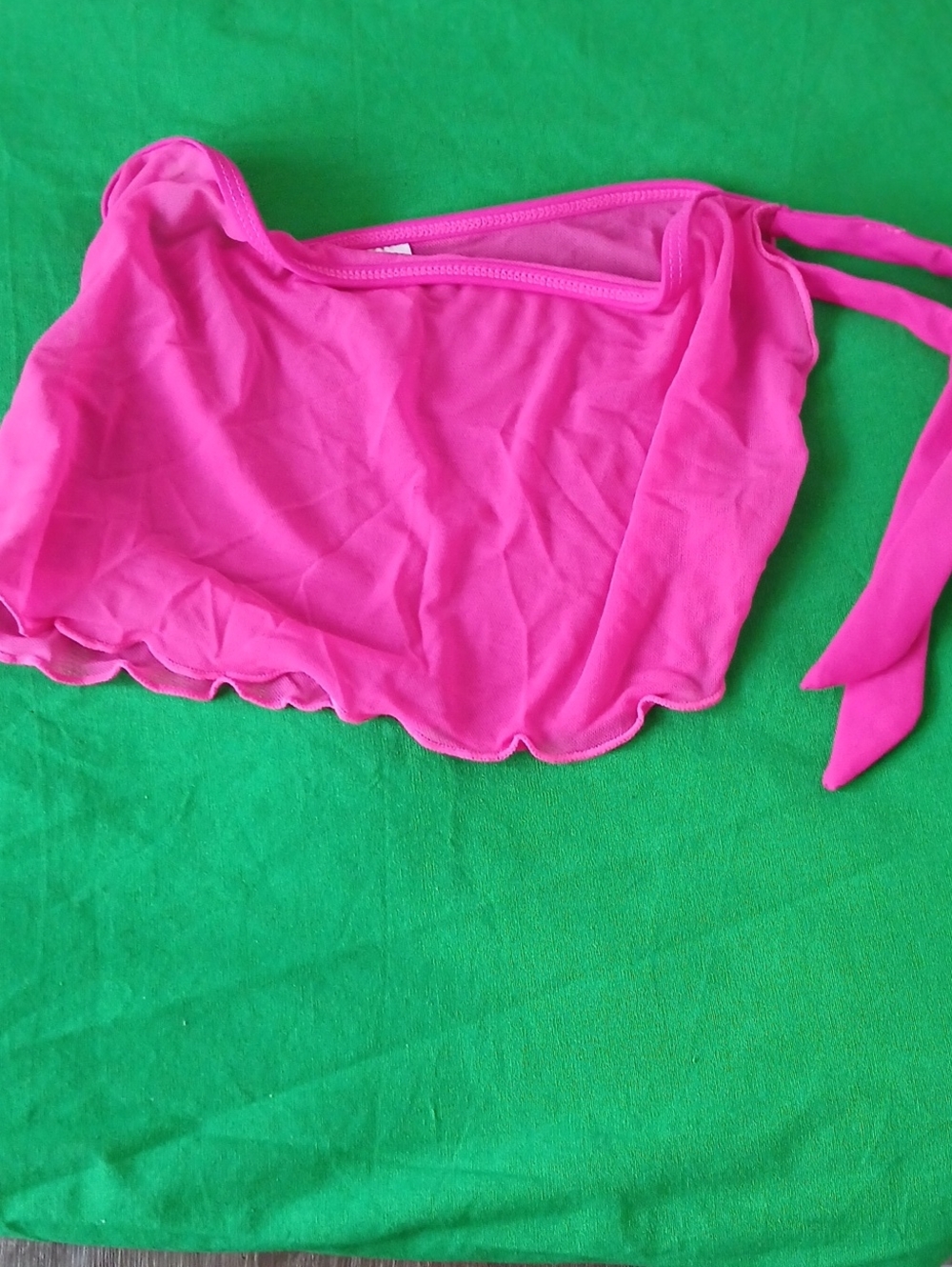 Joe Boxer Hot Pink Tie-Back Bandeau Swim Coverup
